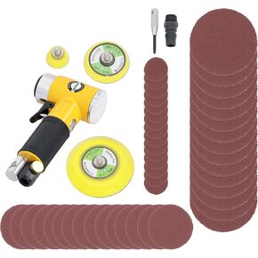 Yellow Eccentric Sander Set 1/2/3 Inch Orbital Sander for Auto Body Work