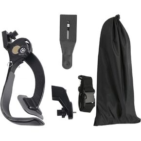 SR-500 Black Outdoor DSLR Camera Strap Photography Shoulder Shock Absorber Bracket Support Stabilizer Rig for Professional Video Shooting