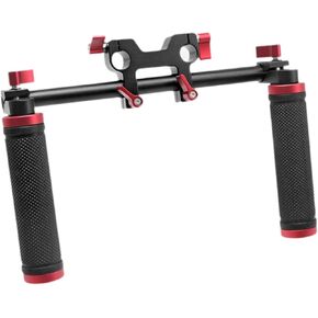 Camera Shoulder Rig Shoulder Mount Video Rig Universal Hands Hand Grips Rubber Handle Camera Stabilizer for Filming