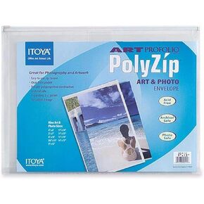 ITOYA 8.5" x 11" Polyzip Art Envelope, Multicolor