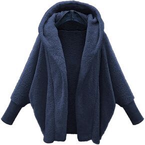 Womens Winter Coats Fleece Jacket Sherpa Oversized Hoodies Lightweight Open Front Cardigans Fall Fuzzy Faux Fur Coat