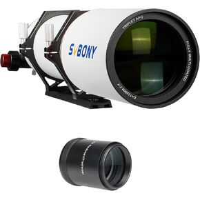 SVBONY SV550 APO Telescope, Bundle with SV209 Field Flattener, 122mm F7 Triplet Apochromatic Refractor and 0.8X Focal Reducer, Corrects The Field Curvature and a Wider Field for Astrophotograph