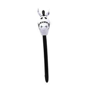 Inflatable Horse Head Stick Toy,Blowing up Stick Toy,Funny Lovely Horse Head Stick Balloon for Horse Themed Party, Brown