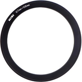 NiSi 67-58mm Step-Down Ring - Threaded Stepping Adapter, 67mm Male Lens Attachment to 58mm Female Filter and Accessory Thread