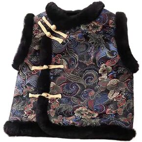 Chinese New Year baby boys and girls Tang suit velvet vest winter vest Hanfu