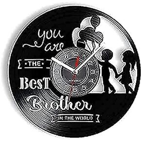 Wall Clocks for Living Room Exclusive Wall Clock Family Affection Between Brother and Sister Parenthood Wall Clock Nursery Musical Battery Powered