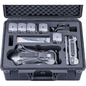 Lykus Titan M400 Waterproof Hard Case for DJI Mavic 4 Pro, DJI RC Pro 2/RC2, Fits up to 6 Batteries and Accessories in Fly More Combo/Creator Combo [CASE ONLY]