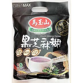 Black Sesame Cereal Drink Mix, 12 Servings, Hot or Cold Beverage, Natural Ingredients 黑芝麻糊