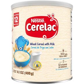 Nestle Cerelac Wheat Cereal with Milk, 14.1-Ounce Canister (Pack of 5)