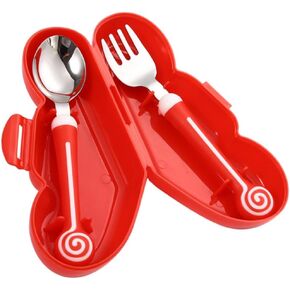 1 Set Tableware Ergonomic Silicone for Non Slip Design Utensils Smooth Surface for Boy Girl and Newborns