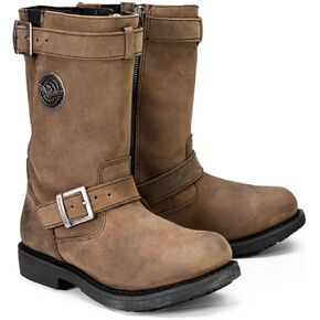 Milwaukee Leather Women's Classic Engineer Motorcycle Leather Rider Boots - 9.5