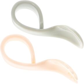 TOYANDONA 1Set Tableware Curved Utensils for Non Slip Handle Design Safe Edges for Boy Girl and Newborns Dining Tools