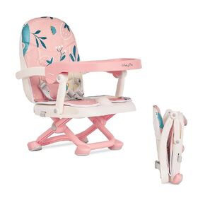 Dream On Me Munch N Go Booster Seat for Dining Table, Lightweight Compact Fold Travel Booster Seat, 3-in-1 Convertible, Four Level Height Adjustment and Easy Tray Removal