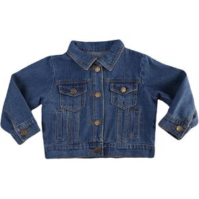 Toddler Baby Boys Girls Long Sleeve Jean Denim Jacket Coat For Autumn Winter