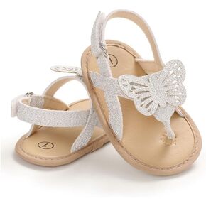Byusbaya-baby Girls Butterfly Sandals 0-18m Summer Princess Shoes Infant First Walking Slipper Shoesals in Kuwait