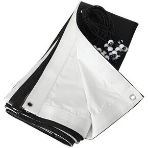 4'x4' 1.2x1.2m Ultra Bounce White/Black Reversible Overhead Fabric, Seamless