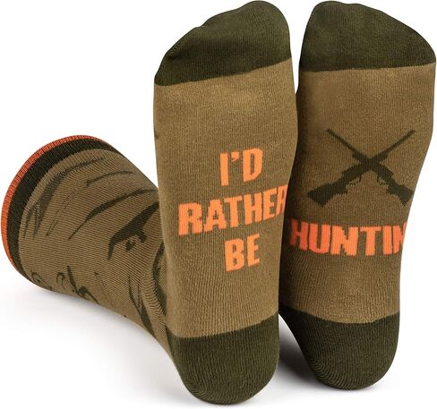 Lavley Born To Hunt, Forced To Work Socks for Men - Funny Gift for Deer Hunters and Outdoorsmen in Kuwait