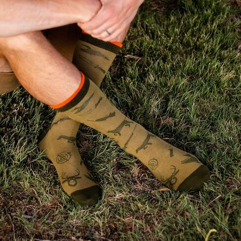 Lavley Born To Hunt, Forced To Work Socks for Men - Funny Gift for Deer Hunters and Outdoorsmen in Kuwait