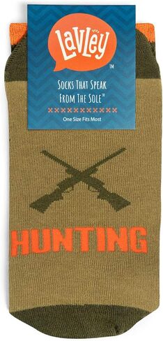 Lavley Born To Hunt, Forced To Work Socks for Men - Funny Gift for Deer Hunters and Outdoorsmen in Kuwait