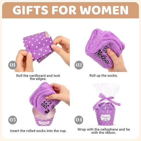 HAPPYPOP Gifts for Mother in Law from Daughter in Law, Funny Mother in Law Gifts, Best Gifts for Mom in Law, Fuzzy Socks for Women in Saudi Arabia