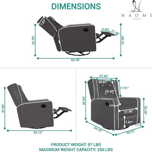 رابطة منزلية في نعومي مع طفلك استرخ في الأناقة مع أوديليا 360 دوارة طائرة طائرة روكير رعاة الحضانة الرضاعة الطبيعية كرسي الأمومة فخم in Kuwait