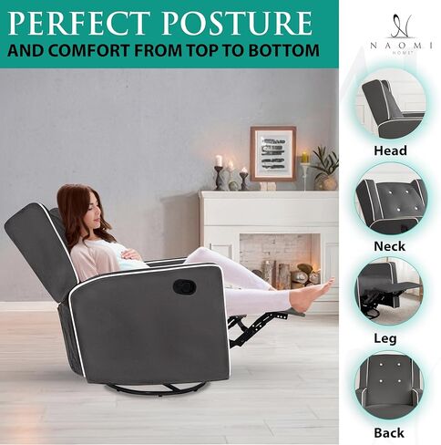 رابطة منزلية في نعومي مع طفلك استرخ في الأناقة مع أوديليا 360 دوارة طائرة طائرة روكير رعاة الحضانة الرضاعة الطبيعية كرسي الأمومة فخم in Kuwait