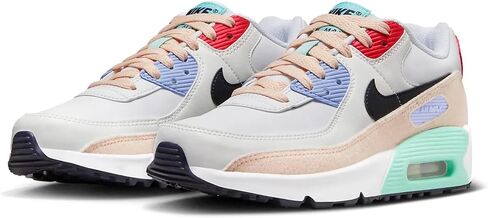 حذاء Nike Little Kids Air Max 90 LTR باللون الأحمر/الأبيض-الأحمر الغامض (DV3608 600) - 2 in Saudi Arabia