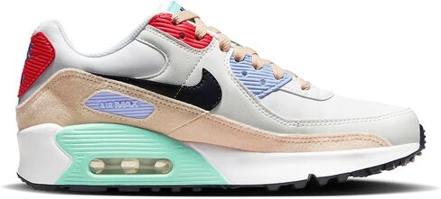 حذاء Nike Little Kids Air Max 90 LTR باللون الأحمر/الأبيض-الأحمر الغامض (DV3608 600) - 2 in Saudi Arabia