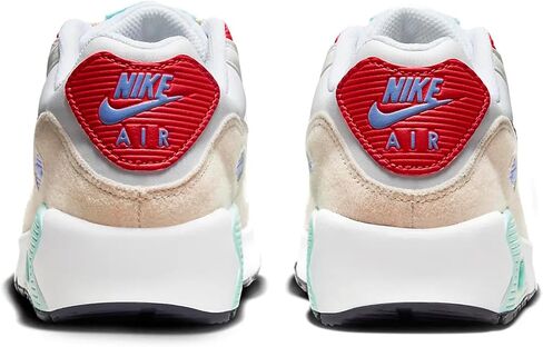 حذاء Nike Little Kids Air Max 90 LTR باللون الأحمر/الأبيض-الأحمر الغامض (DV3608 600) - 2 in Saudi Arabia