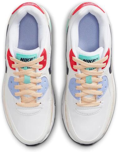 حذاء Nike Little Kids Air Max 90 LTR باللون الأحمر/الأبيض-الأحمر الغامض (DV3608 600) - 2 in Saudi Arabia