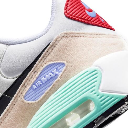 حذاء Nike Little Kids Air Max 90 LTR باللون الأحمر/الأبيض-الأحمر الغامض (DV3608 600) - 2 in Saudi Arabia