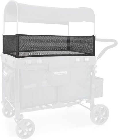 WONDERFOLD 4-Sided Shade Net Stroller Wagon Accessory Featuring 360 Degrees of Coverage Made with Lightweight Mesh Sides for Ventilation and Visibility (Fits Only W2 Elite/Luxe) in Kuwait
