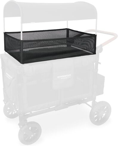 WONDERFOLD 4-Sided Shade Net Stroller Wagon Accessory Featuring 360 Degrees of Coverage Made with Lightweight Mesh Sides for Ventilation and Visibility (Fits Only W2 Elite/Luxe) in Kuwait