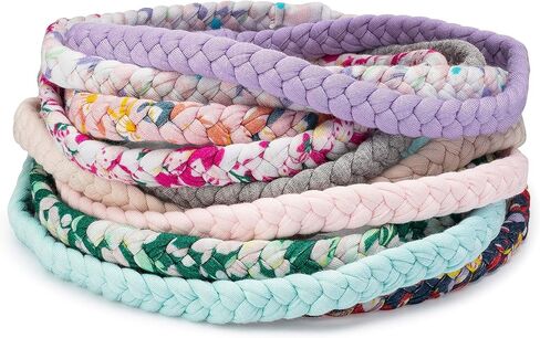 Parker Baby Toddler Girl Braided Headbands, Assorted 10 Pack of Hair Accessories for Girls - "Wildflower Set" in Saudi Arabia