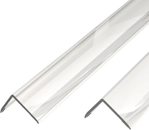 واقي ركن الحائط - 2pcs ، 31.5 "x1.18" - حماة زاوية واضحة للمواد اللاصقة للجدران ، أبواب الخزانة ، حافة الحافة ؛ سهل تثبيت حراس الزاوية للجدران (80 سم × 3 سم) in Kuwait