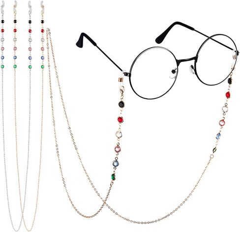 Frienda 2 Pieces Pearl Beaded Eyeglass Chain Pearl Sunglasses Chain Reading Eyeglasses Holder Strap Cord Lanyard Eyewear Retainer in Saudi Arabia