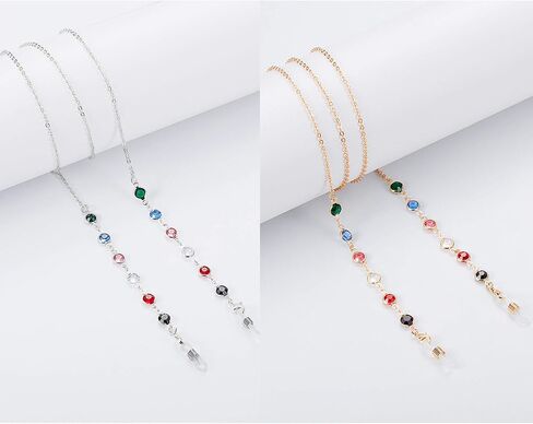 Frienda 2 Pieces Pearl Beaded Eyeglass Chain Pearl Sunglasses Chain Reading Eyeglasses Holder Strap Cord Lanyard Eyewear Retainer in Saudi Arabia
