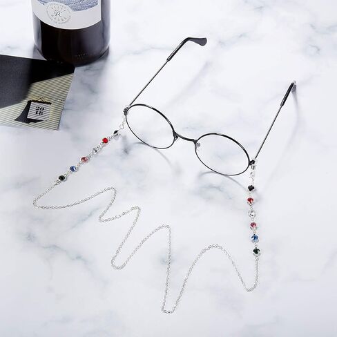 Frienda 2 Pieces Pearl Beaded Eyeglass Chain Pearl Sunglasses Chain Reading Eyeglasses Holder Strap Cord Lanyard Eyewear Retainer in Saudi Arabia