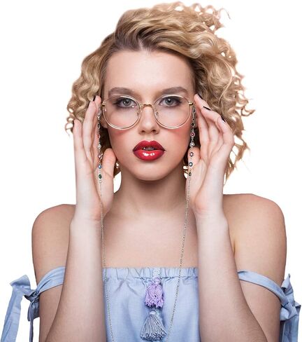 Frienda 2 Pieces Pearl Beaded Eyeglass Chain Pearl Sunglasses Chain Reading Eyeglasses Holder Strap Cord Lanyard Eyewear Retainer in Saudi Arabia