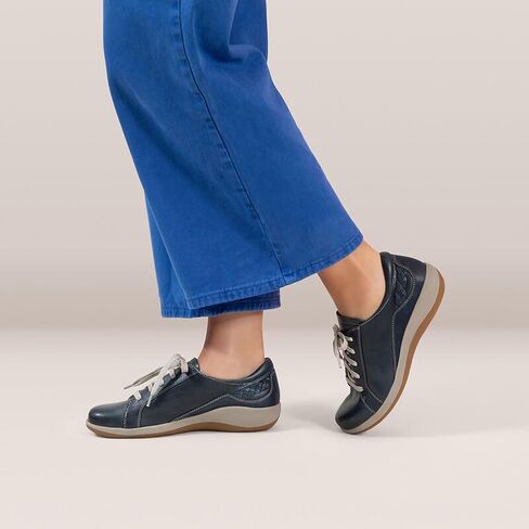 Aetrex Dana Women's Orthopedic Lace-Up Oxford Shoes – Leather Sneakers with Arch Support, Lightweight Casual Comfort Walking Shoes in Saudi Arabia