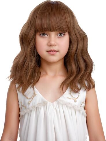 DUDUWIG Black White Wig Short Half Black Half White Wig With Bangs Black White Wig for Kid Girls Cosplay Wig Halloween Wig in Kuwait
