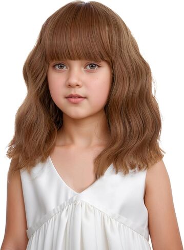 DUDUWIG Black White Wig Short Half Black Half White Wig With Bangs Black White Wig for Kid Girls Cosplay Wig Halloween Wig in Kuwait