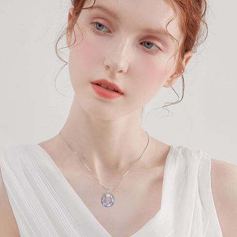 TOUPOP Dolphin Gifts for Women Sterling Silver Ocean Animal Dophin Crystal Pendant Necklaces for Girls Jewelry Birthday Valentine Christmas Gifts in Saudi Arabia