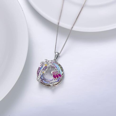 TOUPOP Dolphin Gifts for Women Sterling Silver Ocean Animal Dophin Crystal Pendant Necklaces for Girls Jewelry Birthday Valentine Christmas Gifts in Saudi Arabia