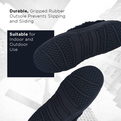 Clarks Men's Suede Leather Sherpa Lined Ankle Bootie Slippers Indoor/Outdoor Slip-Ons - Comfy & Durable Boots with Plush Lining Padded Insole Gripp Rubber Outsoles (Sage Venetian Boot, 9) in Saudi Arabia