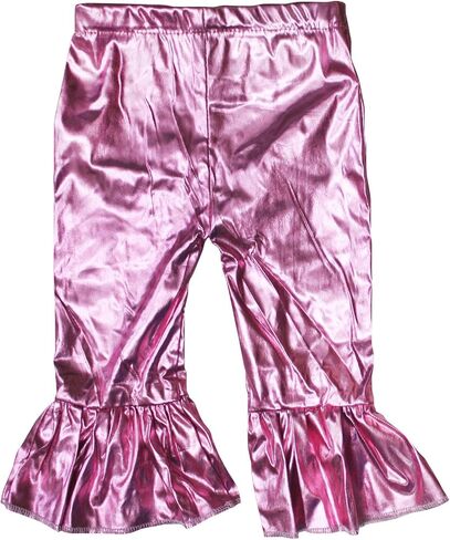 Petitebella Solid Color Bell Bottoms Girl Pants Nb-8y in Saudi Arabia