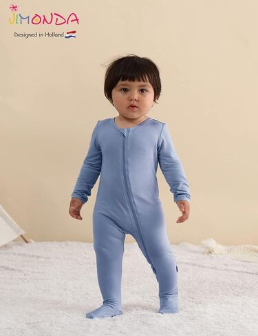 Jimonda Baby Boy Romper 4-Pack-بيجاماس من الخيزران لمدة 0-24 شهر in Kuwait
