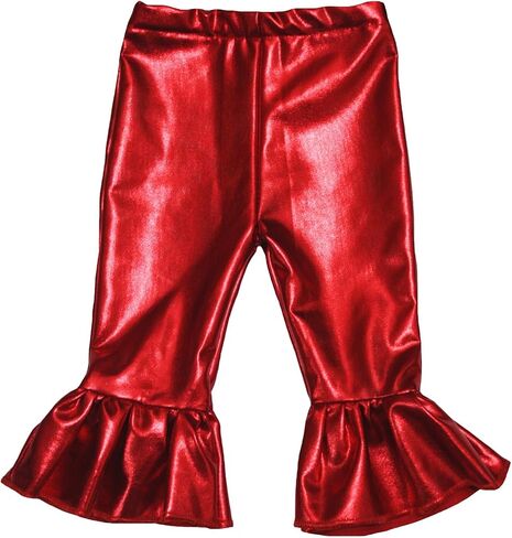 Petitebella Solid Color Bell Bottoms Girl Pants Nb-8y in Saudi Arabia