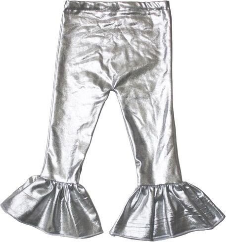 Petitebella Solid Color Bell Bottoms Girl Pants Nb-8y in Saudi Arabia