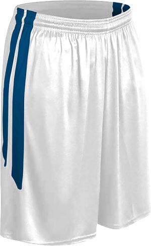 CHAMPRO boys Youth Dri Gear Muscle Polyester Basketball Short, Forest Green, White, Small US in Kuwait